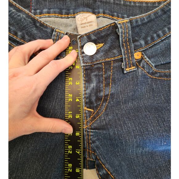 True Religion Women's Denim Straight Jean Dark Wash Vintage SZ 27 USA - Picture 8 of 9
